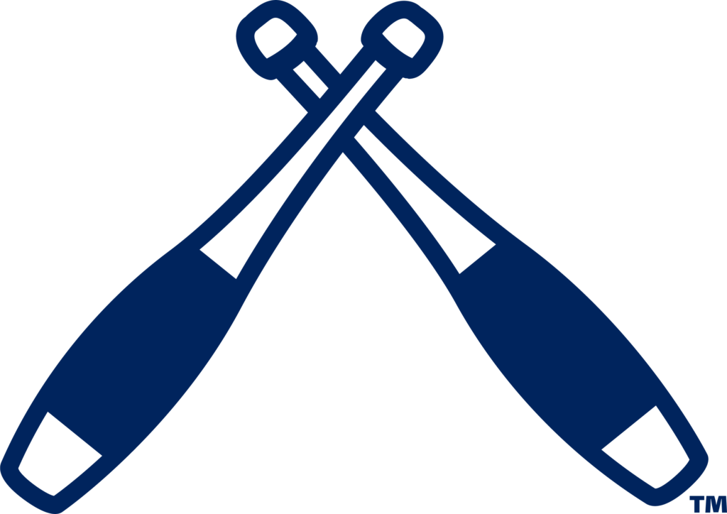 The Physical Culture Supply Co. The crossed clubs insignia.